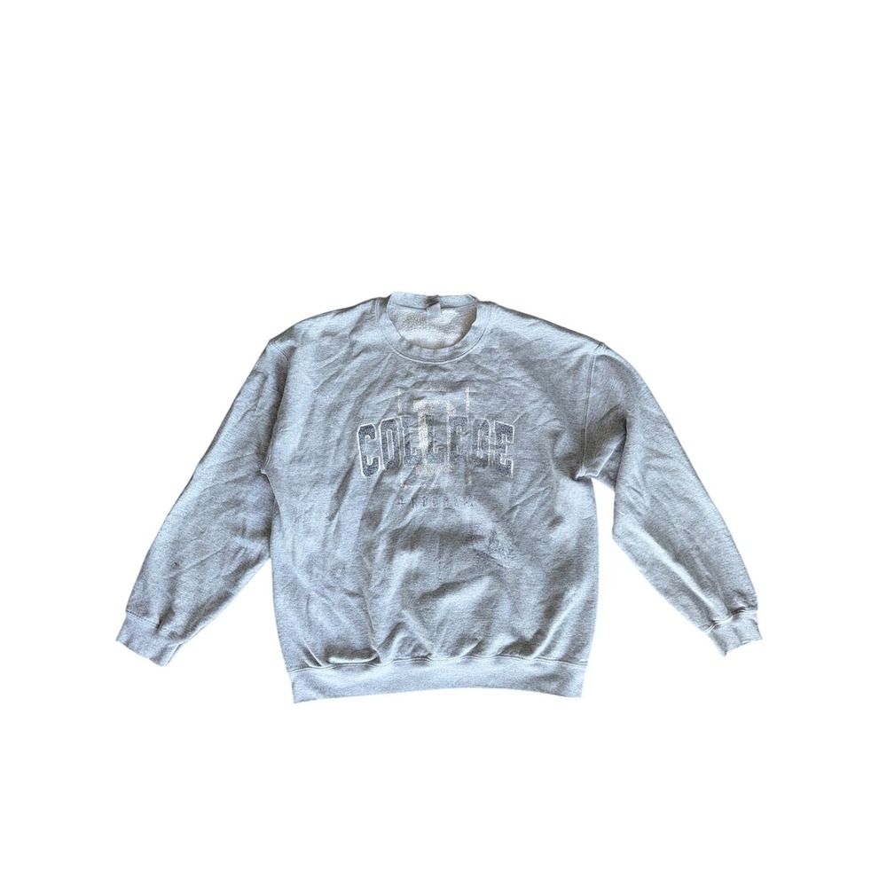 Disney College Program Sweatshirt Heather Gray Graphic 90s Streetwear Large